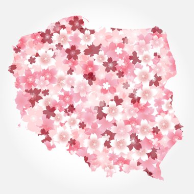 Poland　Map Country Cherry